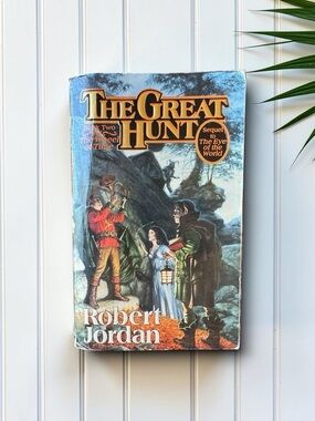 Robert Jordan The Great Hunt Wheel of Time Book 2 1991 First Mass Market Edition